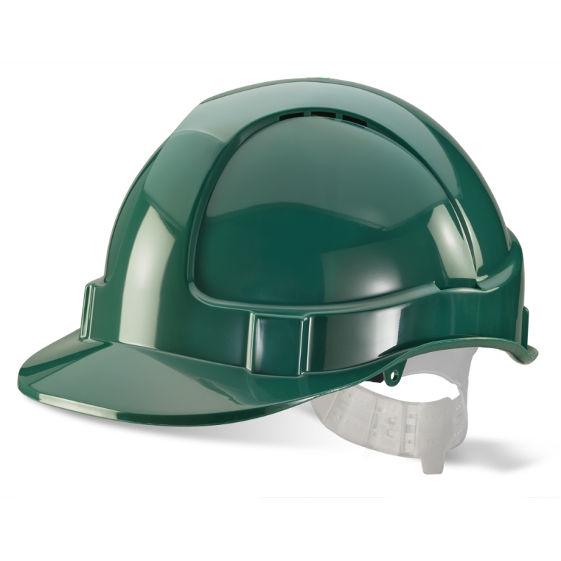 Green FortiHelm® Vented Comfort Safety Helmet